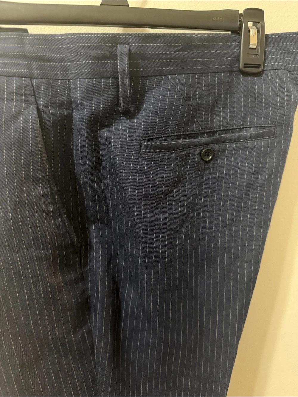 Men’s Marc by Marc Jacobs Navy Pinstripe Trousers Size 34/34
